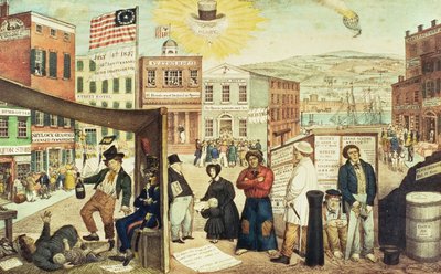 The Times, pub. da H.R. Robertson, New York, 1837 da Edward Williams Clay
