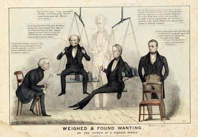 Pesato e trovato mancante, pubblicato da H R Robinson, New York, 1844 da Edward Williams Clay
