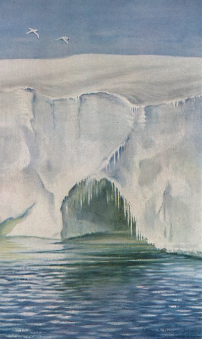Grotta nella barriera, Capo Crozier, 4 gennaio 1911 da Charles Edward Wilson