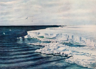 La Grande Barriera di Ghiaccio, Guardando a Est da Capo Crozier, 4 gennaio 1911, 1913 da Charles Edward Wilson