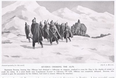 Severo attraversa le Alpi da Edwin A. Morrow