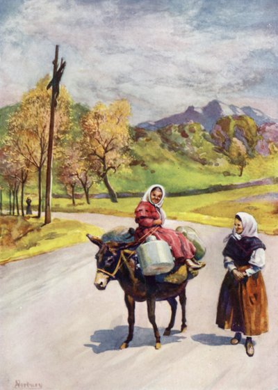 Corsica: Croce sul ciglio della strada da Edwin Arthur Norbury