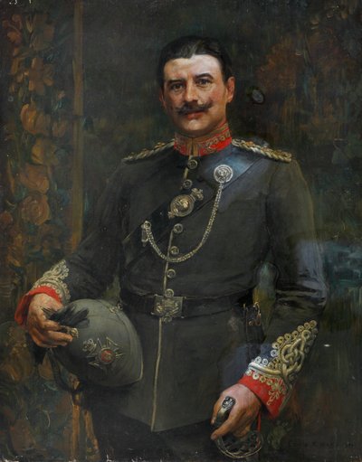 Un ufficiale di un battaglione volontario, Reggimento Middlesex, circa 1904 da Edwin Arthur Ward