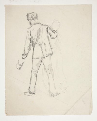 Una figura maschile e una femminile da Edwin Austin Abbey