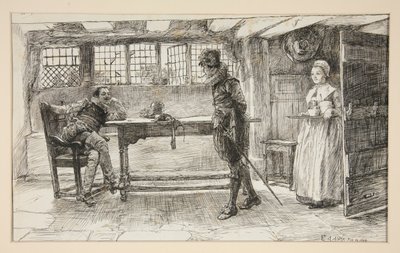 Un visitatore indesiderato da Edwin Austin Abbey