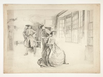 Un visitatore indesiderato da Edwin Austin Abbey