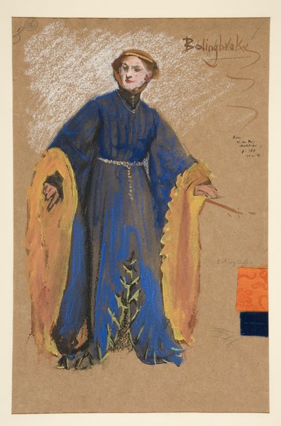 Bolingbroke, bozzetto di costume per Re Riccardo II da Edwin Austin Abbey