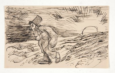 Cartone animato di figura che cammina all