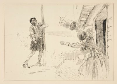 Christopher Sly, illustrazione per Introduzione, Scena ii, La bisbetica domata da Edwin Austin Abbey