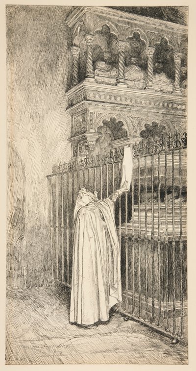 Claudio (legge da un rotolo): da Edwin Austin Abbey