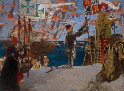 Colombo nel Nuovo Mondo da Edwin Austin Abbey
