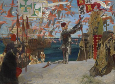 Colombo nel Nuovo Mondo da Edwin Austin Abbey