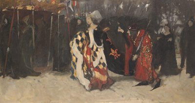 Studio compositivo per Riccardo, Duca di Gloucester, e Lady Anne da Edwin Austin Abbey