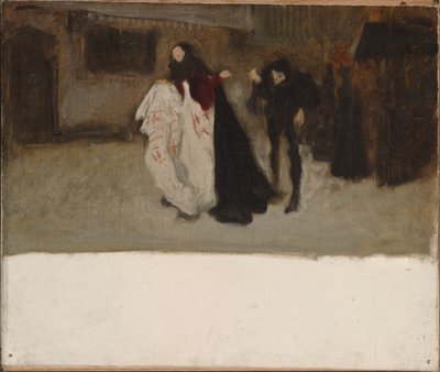 Studio compositivo, per Riccardo, Duca di Gloucester, e Lady Anne da Edwin Austin Abbey