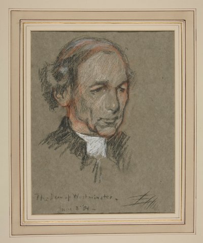 Incoronazione di Edoardo VII Ritratto: Joseph Armitage Robinson, Canonico da Edwin Austin Abbey