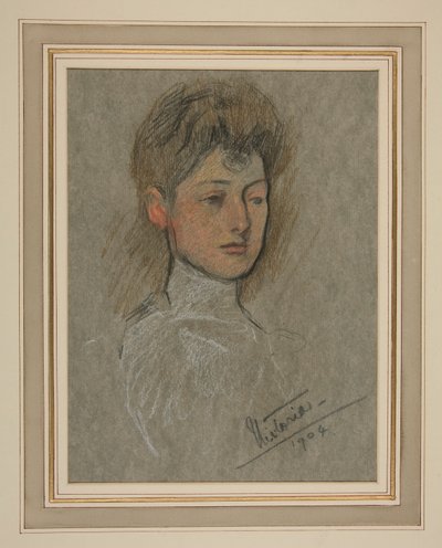Incoronazione di Edoardo VII Ritratto: Principessa Vittoria Alessandra Olga Maria da Edwin Austin Abbey