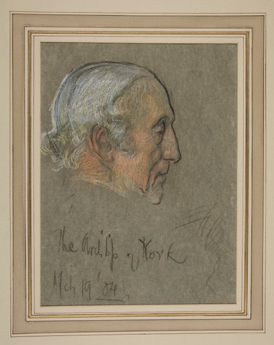 Incoronazione di Edoardo VII Ritratto: William Dalrymple Maclagan, Arcivescovo da Edwin Austin Abbey
