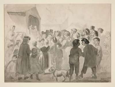 Scena di folla da Edwin Austin Abbey