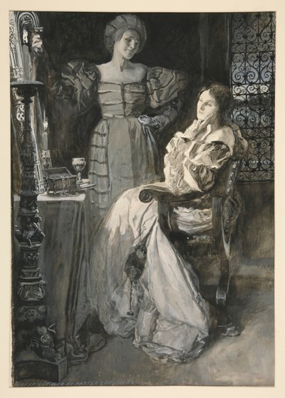 Desdemona ed Emilia - Atto IV, Scena III, Otello da Edwin Austin Abbey