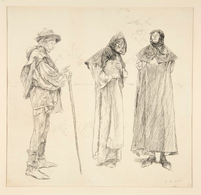 Dull, Sir Nathaniel, Oloferne, da Atto IV, Scena ii, Amore da Edwin Austin Abbey