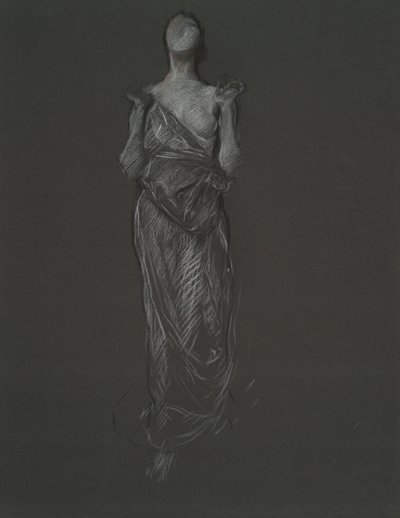 Studio di figura iniziale per da Edwin Austin Abbey