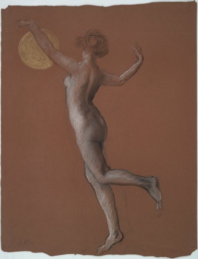 Studio di figura iniziale per da Edwin Austin Abbey