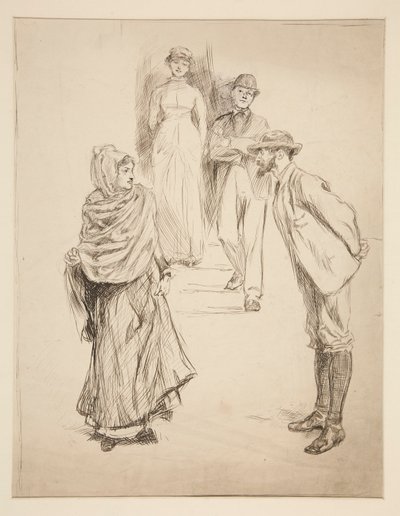 Scena di Figura, studio per da Edwin Austin Abbey