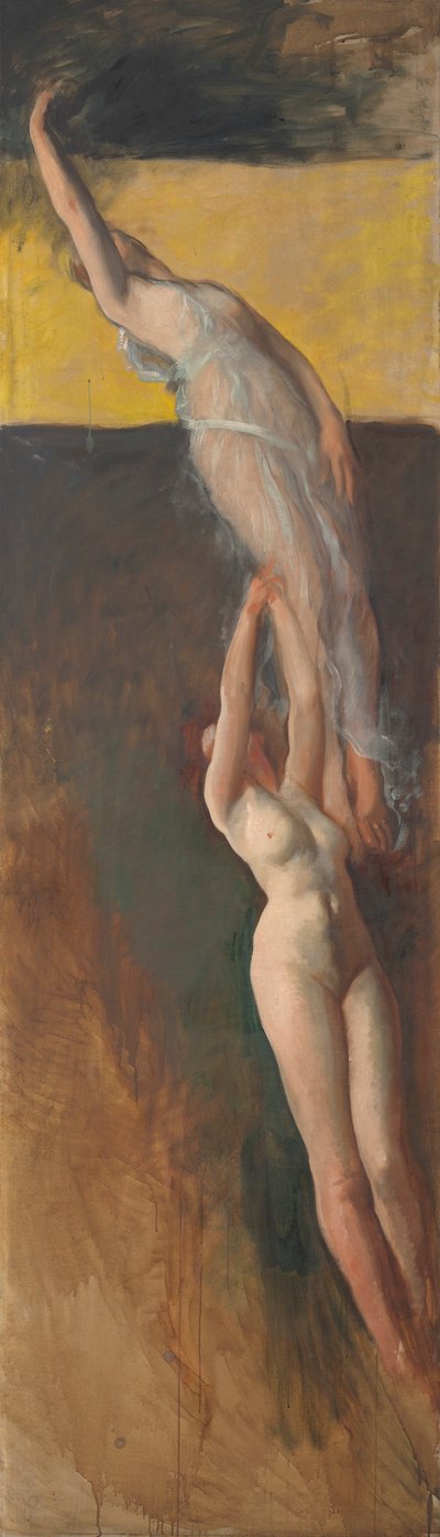 Studio di Figura, per Lo Spirito della Luce, Rotonda, Campidoglio dello Stato della Pennsylvania, Harrisburg da Edwin Austin Abbey