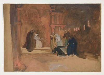 Scena figurativa. Amleto? da Edwin Austin Abbey
