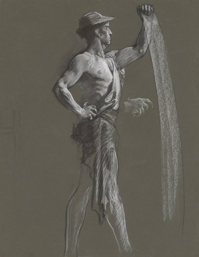 Studio di figura per da Edwin Austin Abbey