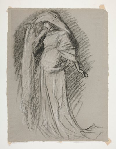 Studio di figura per Castello delle Fanciulle, da La ricerca del Santo Graal (una serie di quindici dipinti per la Biblioteca Pubblica di Boston, completata nel 1901) da Edwin Austin Abbey