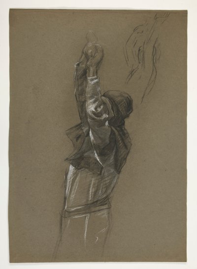 Studio di figura per Re Artù da Edwin Austin Abbey