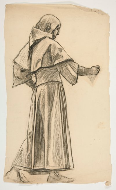 Studio di figura per Re Artù da Edwin Austin Abbey