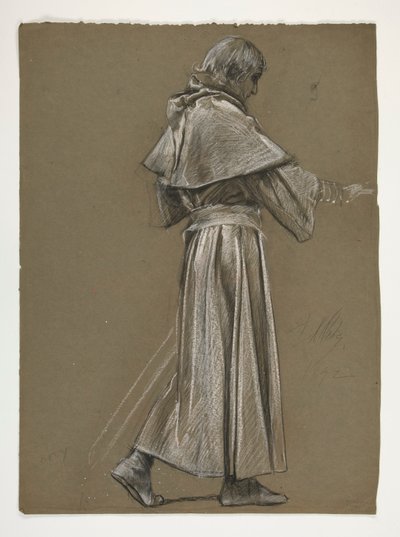 Studio di figura per Re Artù da Edwin Austin Abbey
