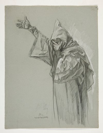 Studio di figura per Re Artù da Edwin Austin Abbey