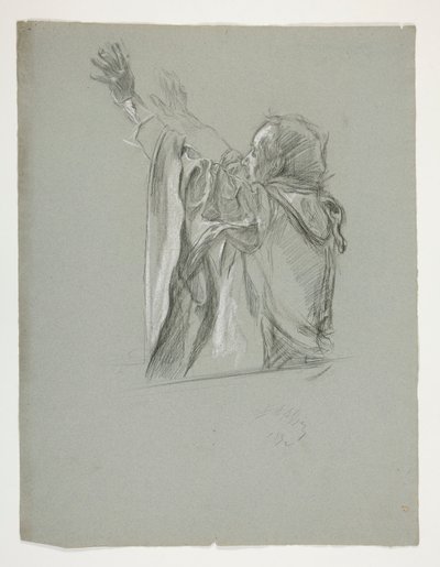 Studio di figura per Re Artù da Edwin Austin Abbey