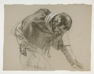 Studio di figura per Re Artù da Edwin Austin Abbey