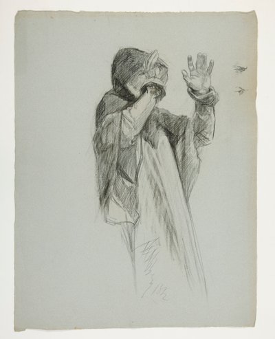 Studio di figura per Re Artù da Edwin Austin Abbey