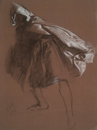 Studio di figura per Otello da Edwin Austin Abbey