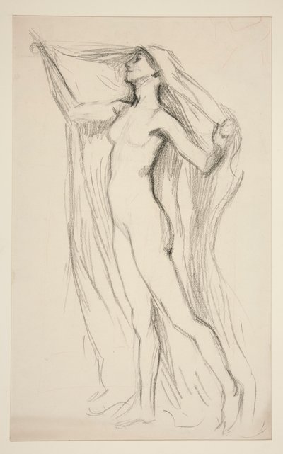 Studio di figura per murale al Campidoglio dello Stato a Harrisburg, Pennsylvania, 1902-1911 (completato da John Singer Sargent) da Edwin Austin Abbey