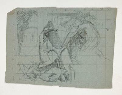 Studio di figura per i Sette Peccati Capitali, da La ricerca del Santo Graal (una serie di quindici dipinti per la Biblioteca Pubblica di Boston, completata nel 1901) da Edwin Austin Abbey