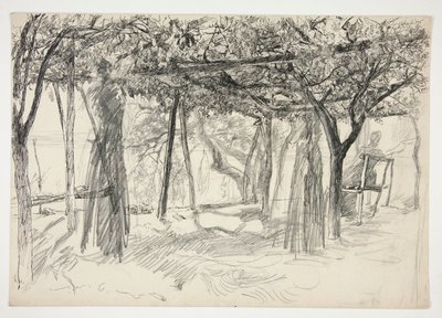 Figure sotto un pergolato da Edwin Austin Abbey