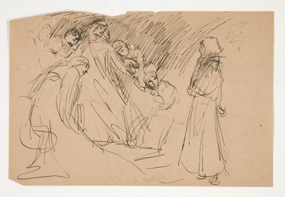 Galahad e le Virtù Prigioniere, studio per La Ricerca del Santo Graal (serie di quindici dipinti per la Biblioteca Pubblica di Boston, completata nel 1901) da Edwin Austin Abbey