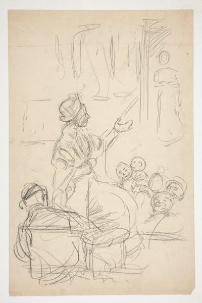 Gruppo di figure - (illustrazione non identificata) da Edwin Austin Abbey