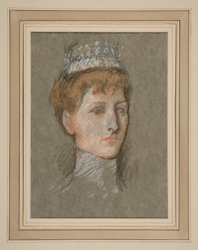 Testa della Principessa del Galles (Regina Maria) da Edwin Austin Abbey