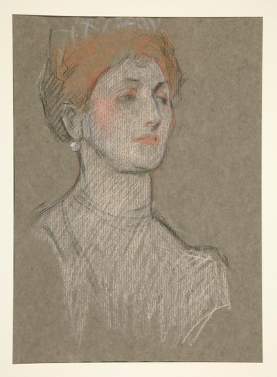 Testa di donna, Incoronazione di Edoardo VII da Edwin Austin Abbey