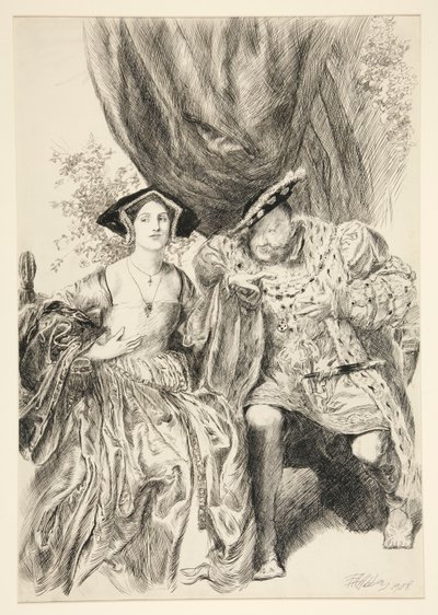 Enrico e Anna Bolena. Re Enrico: da Edwin Austin Abbey