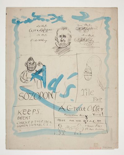 Illustrazione per The Tile Club newspaper da Edwin Austin Abbey