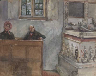 In chiesa da Edwin Austin Abbey