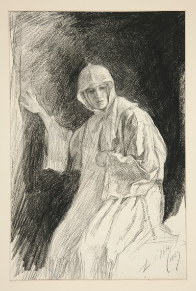 Isabella al Convento - Atto I, Scena V, Misura per Misura da Edwin Austin Abbey